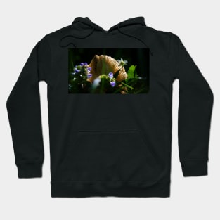 Back-Lit Mushroom Cap With Flowers Hoodie